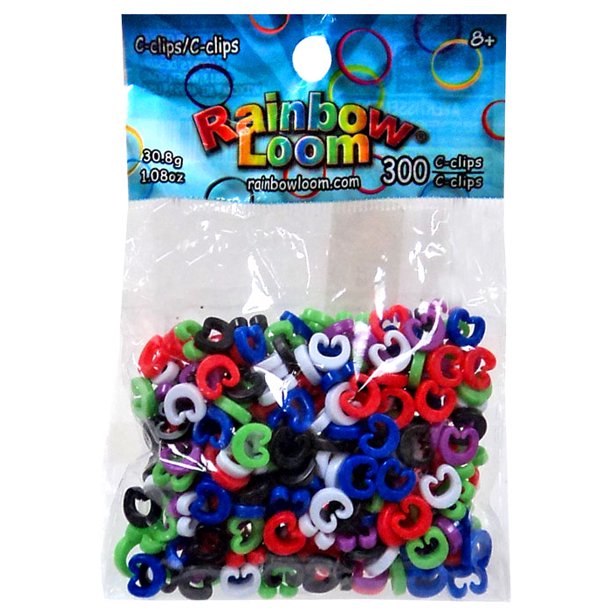 Rainbow Loom Multicolored CClips [300 Count]