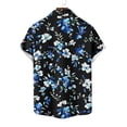 thumbnail image 6 of Purcolt Hawaiian Shirts for Men Summer Casual Short Sleeve Collared Button Down Shirts Novelty Tropical Print Beach Shirts Comfortable Tee Tops, 6 of 6