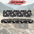 thumbnail image 3 of FKELYI Black Dog Cat Paw Print Mule Bench Seat Cover 2 Pcs Set Dustproof UTV Seat Cover Compatible with Kawasaki Mule 600/610 Anti-Scratch Seats Protector Decor, 3 of 7