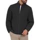 thumbnail image 5 of Chaqueta de negocios INSPIRE CHIC para hombres, con forro, cuello alto, cierre completo, chaqueta formal de golf, color negro, 5 of 6
