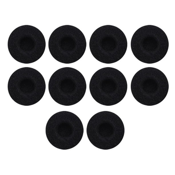 10 Uds. De almohadillas de esponja para auriculares, reemplazo de funda para auriculares MP3 MP4 (negro) Ehuebsd Para estrenar