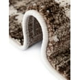 thumbnail image 5 of Unique Loom Hermitage Collection Area Rug - Armor (5' 3" x 8' Rectangle Chocolate Brown/Black), 5 of 11