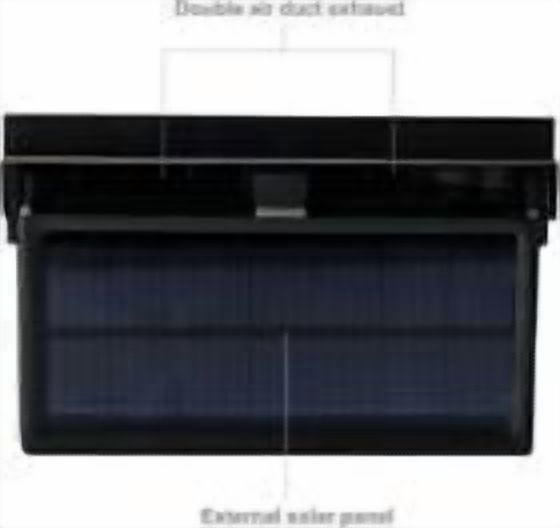 KingFurt Solar Powered Car Cooling Fan Cooler Auto Window Air Vent Exhaust Feel the Comfortable Temperature