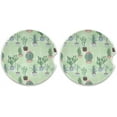 thumbnail image 2 of FREEAMG 2 Pack Cacti Car Cup Holder Coaster Anti Slip Car Coasters Drink Coaster Cute Auto Interior Accessories for Women & Men 2.5", 2 of 6