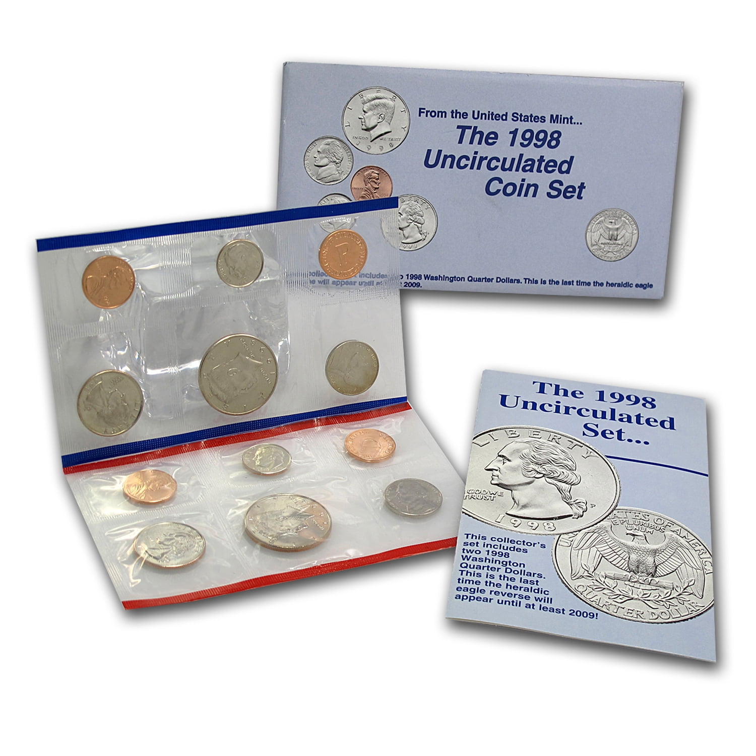 1998 P and D 2 Coin Washington Quarter Set