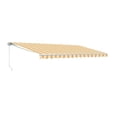 thumbnail image 4 of ALEKO AWM10X8MSRTY315 Motorized Retractable 10' x 8' Patio Awning, Multi Striped Yellow Color, 4 of 6