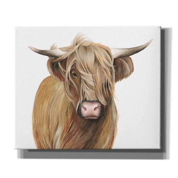 Epic Graffiti 'Highland Cattle I' by Grace Popp, Canvas Wall Art, 24"x20"