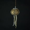 thumbnail image 3 of Things2Die4 Elegant Golden Sea Urchin Shell Hanging Ornaments (Set of 6), 3 of 4