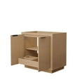 thumbnail image 2 of Wyndham Collection Maroni 35.25" Wood Single Bathroom Vanity in Natural/Straw, 2 of 2