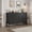 Black, variant on CazToi 7 Drawer Double Dresser, Wood Chest of Drawers with R-Shaped Legs, Storage Cabinet Organizer