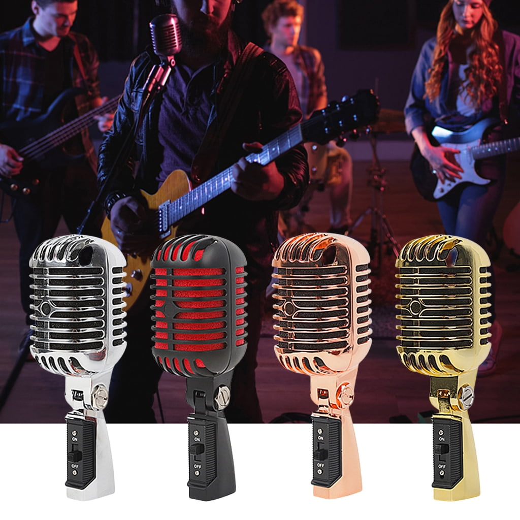 Dynamic Vocal Microphone with Metal Body for Professional Stage Singing Mic