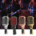 thumbnail image 2 of Zeiwohndc Retro Microphone Vintage Dynamic Vocal Microphone Metal Frame with Vintage, 2 of 15