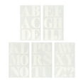 thumbnail image 2 of 3" White Alphabet Iron-On Transfers by Make Market – Plastic Letters for DIY Apparel & Accessories - 6 Pack, 2 of 3