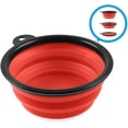 thumbnail image 2 of Cuenco Plegable de Silicona Rojo para Perros y Gatos con Mosquetón Schwanz XL Rojo 1000 ML 60014340, 2 of 5