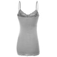 thumbnail image 4 of TheLovely Women's Junior and Plus Adjustable Spaghetti Strap Lace Tim Cami Tank Top, 4 of 5