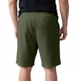 thumbnail image 3 of Men's Casual Shorts Drawstring Waist Elastic Waist Shorts Summer Beach Stretch Lightweight Shorts with Pockets Moisture Wicking Golf Shorts,Green 4XL, 3 of 3