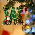 thumbnail image 2 of Tyidzon 26 Alphabet Christmas Ornaments, Christmas Tree Decorations, Christmas Santa Claus Christmas Tree Alphabet Ornaments W, 2 of 5