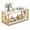 White & Golden, variant on LIVIZA 2-Tier Farmhouse Coffee Table with Open Storage Shelf, Center Tables for Living Room,Oak