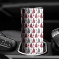 thumbnail image 3 of 20oz Red and Gray Christmas Tree Pattern Skinny Tumblers Stainless Steel Tumbler with Lid and Straw,Vacuum Insulated Double Wall Travel Tumbler Cups with Cleaning Brush for Coffee,Tea, 3 of 6