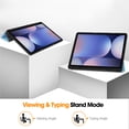 thumbnail image 3 of Dteck for Samsung Galaxy Tab S10+ Plus 12.4" 2024 Case, Protective Tri-Fold Cover and S Pen Holder, Auto Wake/Sleep, Light Blue, 3 of 6
