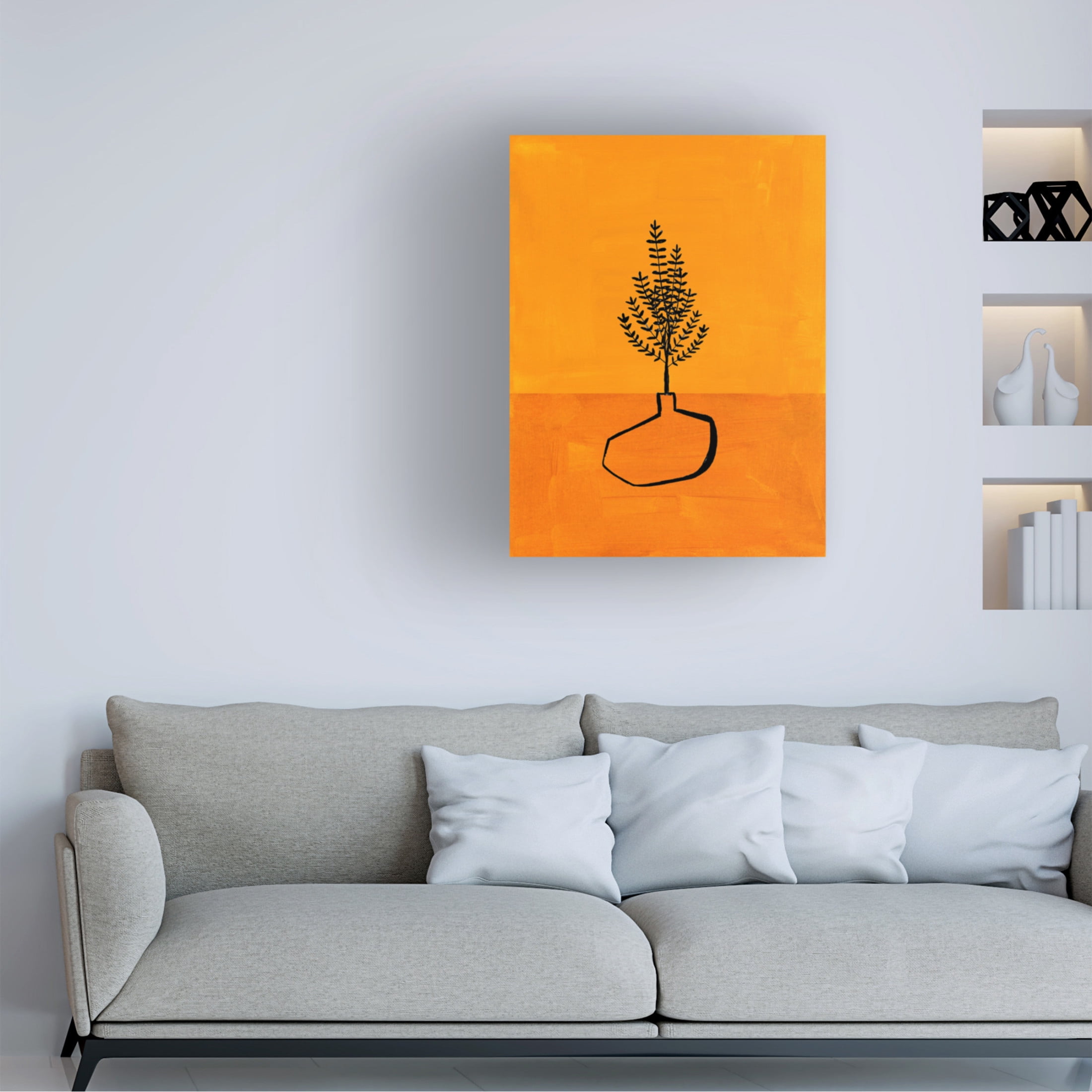 Trademark Fine Art Ejaaz Haniff  Sunset Vase Canvas Wall Art
