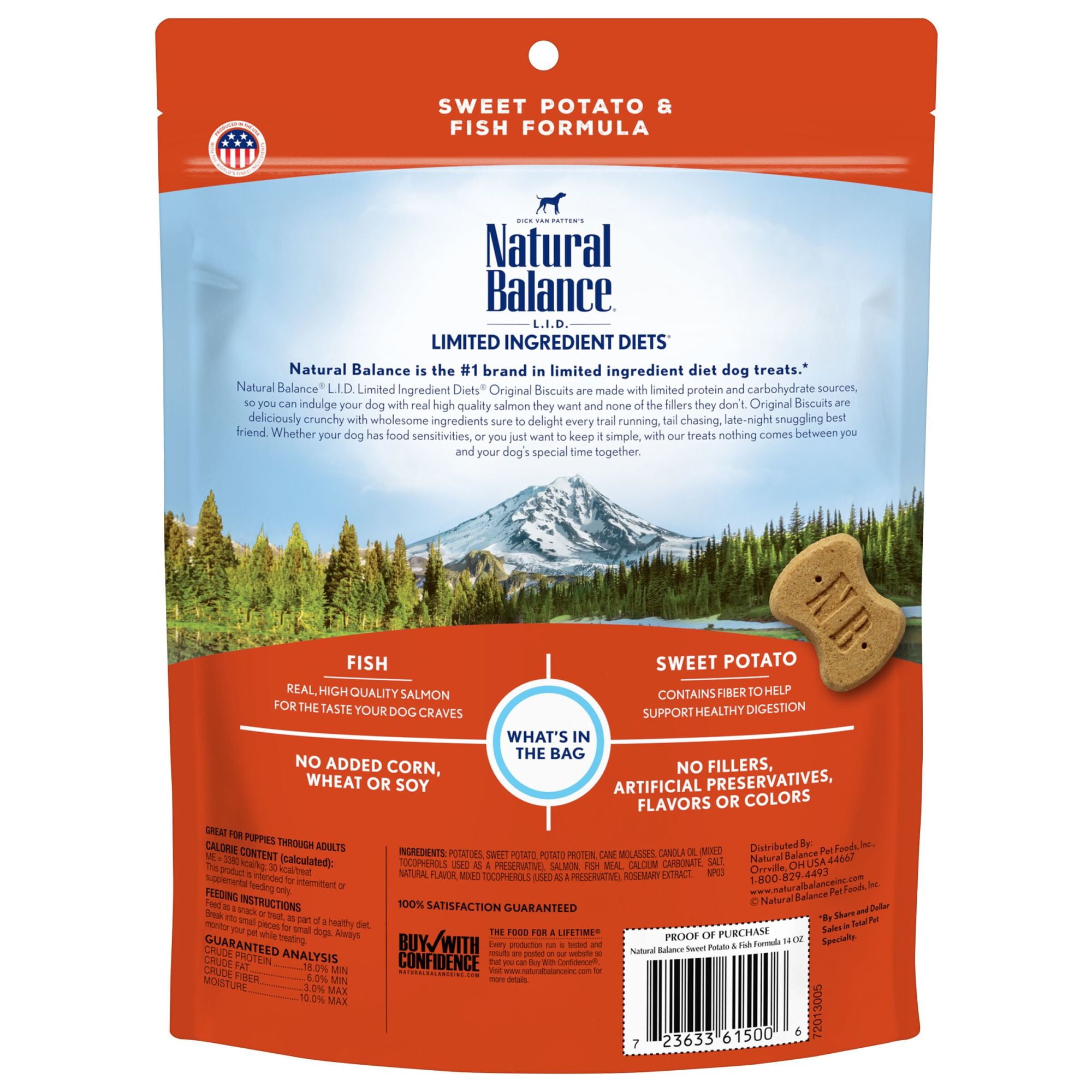Natural Balance L.I.T. Limited Ingredient Treats Sweet Potato Fish Formula Dry Dog Treats 14 Ounce Walmart