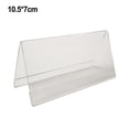 thumbnail image 1 of Lefu Mini Acrylic Price Tag Holders Transparent Sign Display Stands, 1 of 9