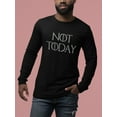 thumbnail image 4 of Old Glory Mens Not Today Procrastinate Death Long Sleeve Short Sleeve Graphic T Shirt, 4 of 6