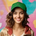 thumbnail image 4 of Dalix Espresso Martini Embroidered Cap Cotton Baseball Cute Cool Dad Hat Womens in Kelly Green, 4 of 5