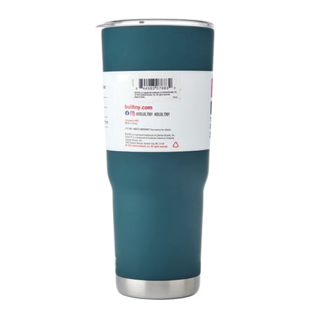 BUILT TORRENT 30 OZ DOUBLE-WALL INSULATED STAINLESS STEEL TUMBLER WATER BOTTLE, TEAL