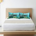 thumbnail image 6 of GZHJMY Sea Turtle Satin Pillowcase for Hair and Skin Silk Pillowcase - Slip Cooling Satin Pillow Covers with Envelope Closure, King Size (20x40 inches), 6 of 7