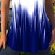 thumbnail image 4 of Camisa de manga corta para mujer, retales con mangas de encaje, cuello en V, camisa holgada estampada para mujer, Top para fiesta diaria de verano, azul XXL, 4 of 6