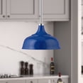 thumbnail image 2 of Heath & Cliff Mackenzie Pendant Blue/Polished Nickel Brass, 2 of 7