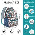 thumbnail image 6 of Colorful Vibrant Paisley Design Backpack - Waterproof & Durable Bookbag with Organized Storage, 6 of 6