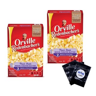 JIFFY POP Butter Flavored Popcorn, Stovetop Popping Pan- Jiffy Pop - 3 pack  - 4.5 oz. per pack - plus 3 My Outlet Mall Resealable Storage Pouches