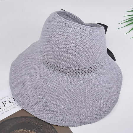 Kelon Women Adjustable Straw Hat Floppy Wide Brim Beach Sunscreen Cap Lightweight Breathable Summer Headwear Fashion Accessories for Cycling Outdoor Travel One Size Baseball Caps