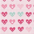thumbnail image 6 of HAOXIT  Pink Checked Love Heart Table Cloth Washable Table Cover Dust-Proof Wrinkle Resistant Round Tablecloth for Restaurant,Picnic 31-35, 6 of 8