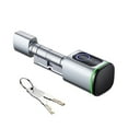 thumbnail image 2 of Door Lock, Tuya Smart Lock Cylinder Fingerprint Card Key App Remote Control Lock Core Home Old Door Replacement ,Easy to Install, 2 of 7