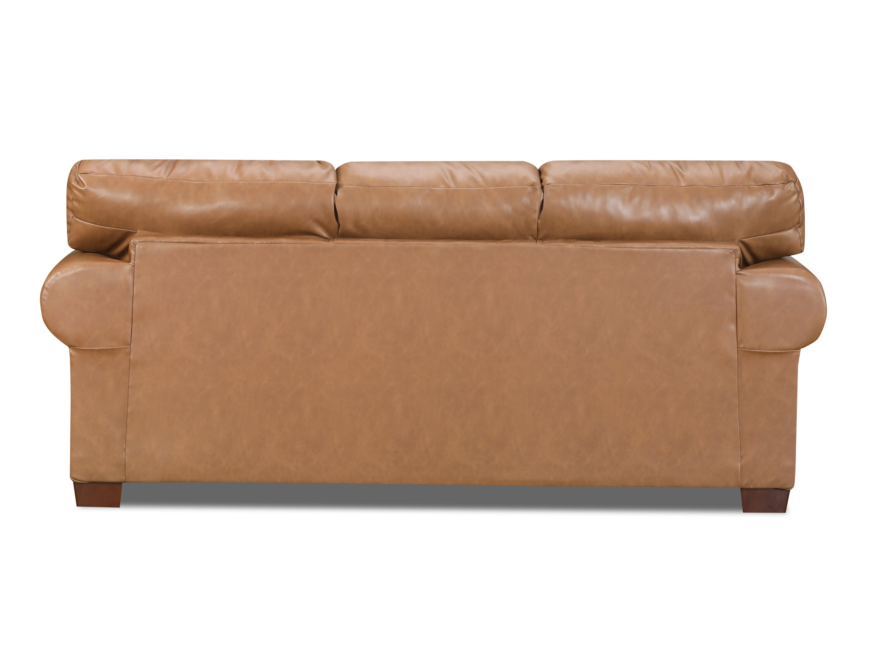 American Furniture Classics Vegan Leather Rolled Arm Sleeper Sofa
