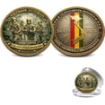 thumbnail image 5 of Vietnam Veteran Commemorative Coin, 1955-1975 Forever Honored Tribute Medal, Military Collectible Souvenir Coin, Desktop Decor for Home Office Study and Collection, 5 of 6