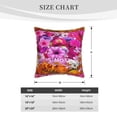 thumbnail image 3 of Home Decoration Outdoor colourful flowers Throw Pillow Cover Case Velvet border pillowcase Decorative Cushion for Couch Bed（Without pillow core）, 3 of 6