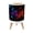 Color 5, variant on Futuristic Small Trash Can with Lid Vibrant Tropical Sunset Silhouetted Palm Trees Calm Water 1.8 Gallon Dog Proof Trash Can Round Garbage Can Waste Bin Wastebasket for Bathroom Bedroom Living Room