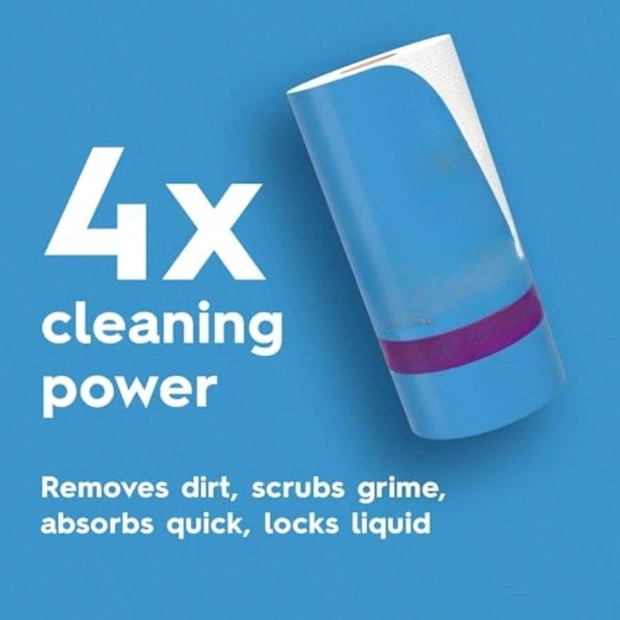 Cloth Paper Towels, Choose-A-Sheet Size, 12 Super Rolls, 81 Sheets per Roll Packaging May Vary