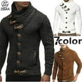 thumbnail image 2 of ZOGAA Men Sweater Coat Autumn Winter Knitted Cardigans Coats, 2 of 5