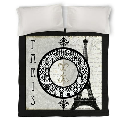 Idg Paris Circle Eiffel Tower Duvet Cover Walmart Com