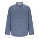 thumbnail image 5 of Blusas y camisas de manga larga con cuello redondo para hombre, blusa informal lisa con botones y manga larga con cuello redondo, blusa para hombre, 5 of 6