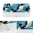 thumbnail image 4 of Penguin Elegant PU Leather Jewelry Box with Removable Compartment, Portable Earring Organizer, Necklace Organizer, and Decorative Box, 4 of 6