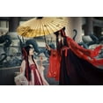 thumbnail image 2 of Suemasa, Hiroaki 14x11 Black Ornate Wood Framed with Double Matting Museum Art Print Titled - Shelter From Rain, 2 of 4