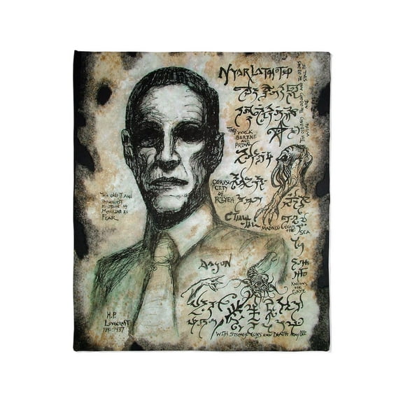 CafePress - H.P. Lovecraft Throw Blanket - Soft Fleece Throw Blanket, 50"x60" for All Ages