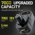 thumbnail image 2 of Batería POWTREE 18V 7.0Ah de repuesto para Ryobi ONE+ Li-ion, 2 of 7